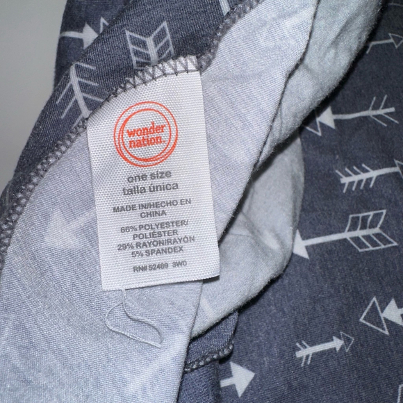 Baby Wonder Nation Hat & Swaddle Set One Size Gray Blue Arrow Print Boy Unisex - Picture 4 of 5